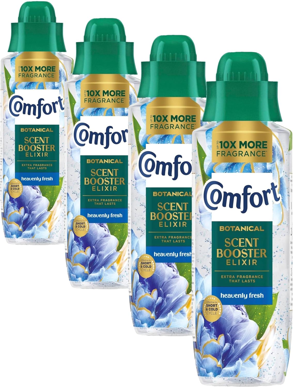 Comfort Botanical Heavenly Fresh Scent Booster Elixir up to 10x more fragrance* infuses laundry with long-lasting freshness 460 ml (Pack of 4)
