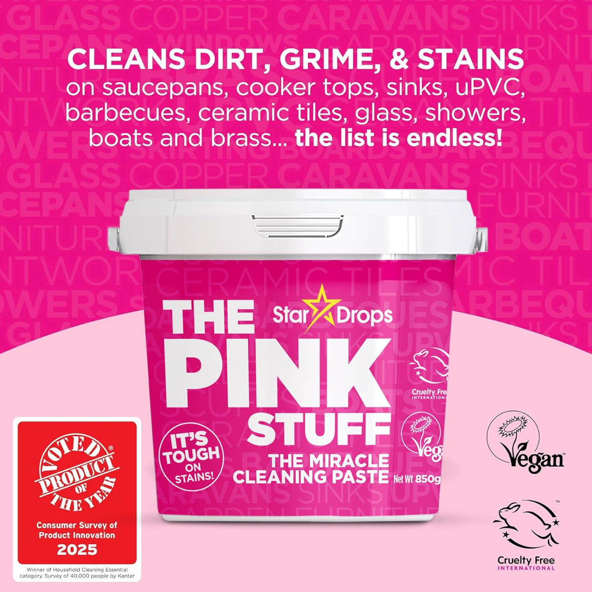 Pink Stuff Miracle Cleaning Paste -850g