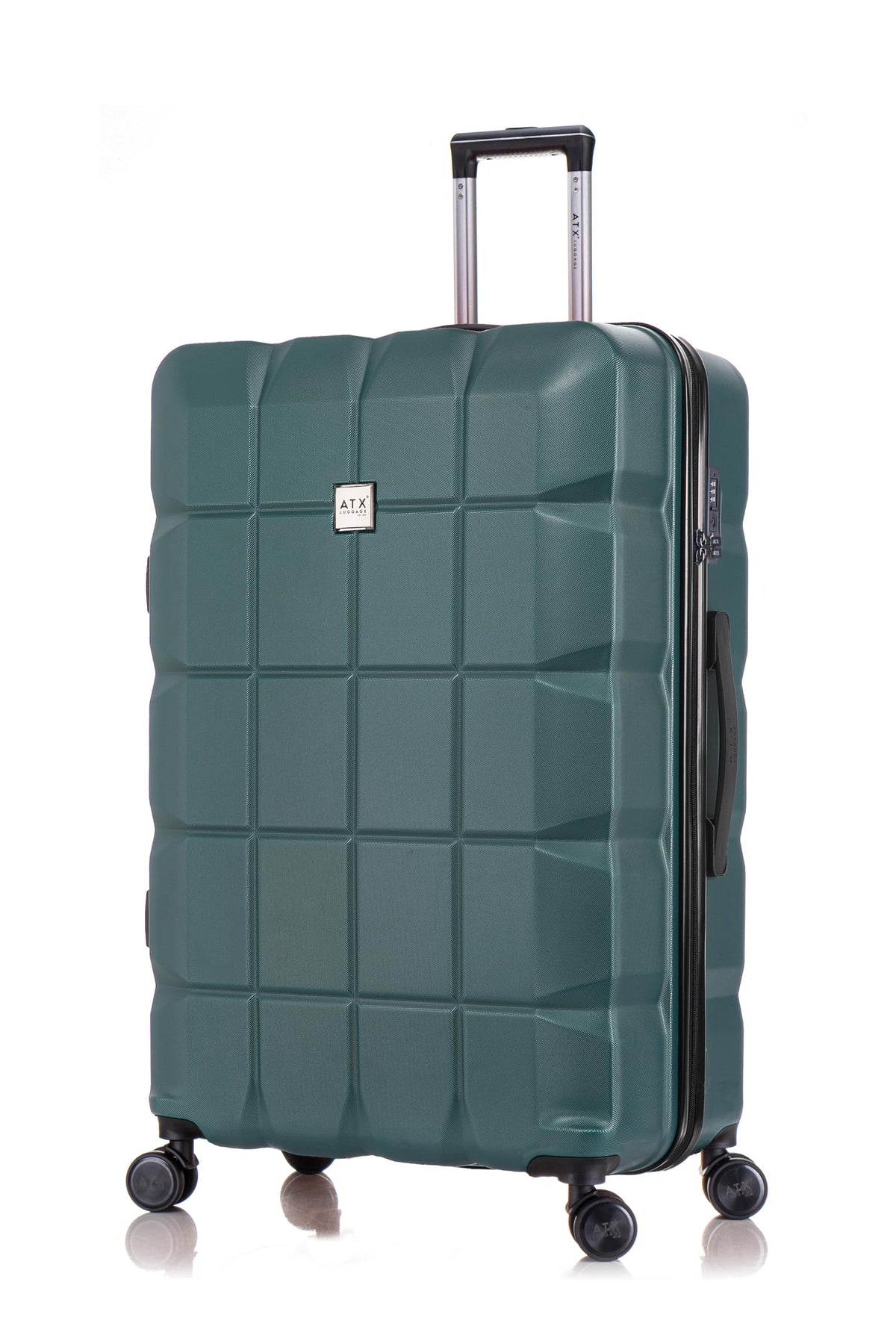 ATX 28 Inch Suitcase Large 110L – Lightweight Hard Shell Checked Luggage, 4 Wheels, TSA Lock, 30KG Capacity, Black