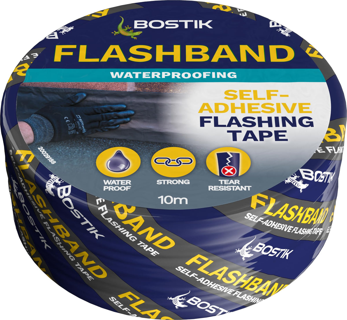 Bostik Flashband Self Adhesive Flashing Tape for Roofs Grey - 75mm x 10m