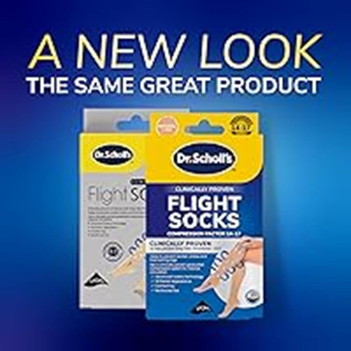 Dr. Scholl's Flight Socks - Clinically Proven Compression Socks for Flight Travel - Help Prevent Swollen Ankles and Deep Vein Thrombosis