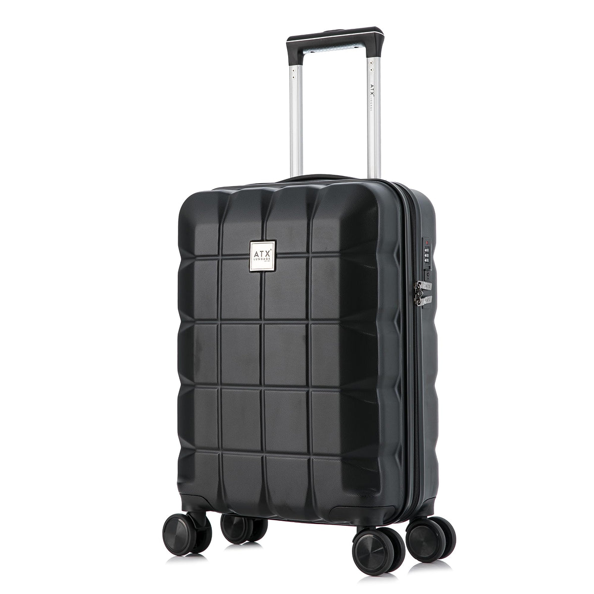 ATX 28 Inch Suitcase Large 110L – Lightweight Hard Shell Checked Luggage, 4 Wheels, TSA Lock, 30KG Capacity, Black