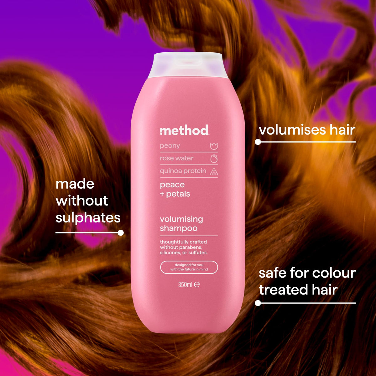 Method Daily Zen Shampoo, Cucumber & Green Tea, Sulphate Free, 350ml