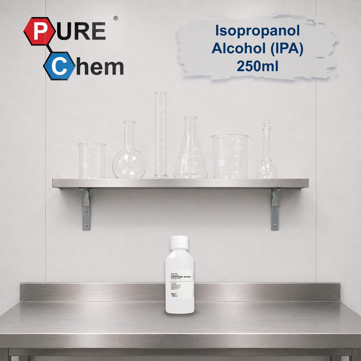 Pure Chem Isopropyl Alcohol Isopropanol IPA Rubbing Alcohol Cleaning 99.9%