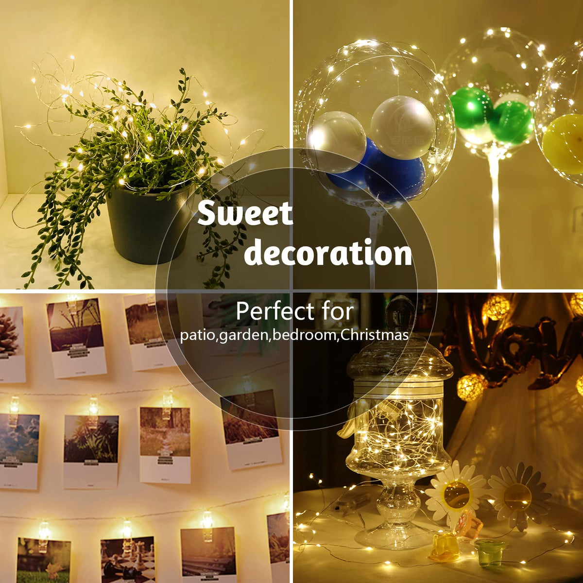 cshare Halloween Decoration Lights,Orange Fairy Lights, 3m 9.8ft 30 LED Halloween Decor String Lights Micro Silver Wire Battery Operated for Autumn Door Window Party Fall Decor.