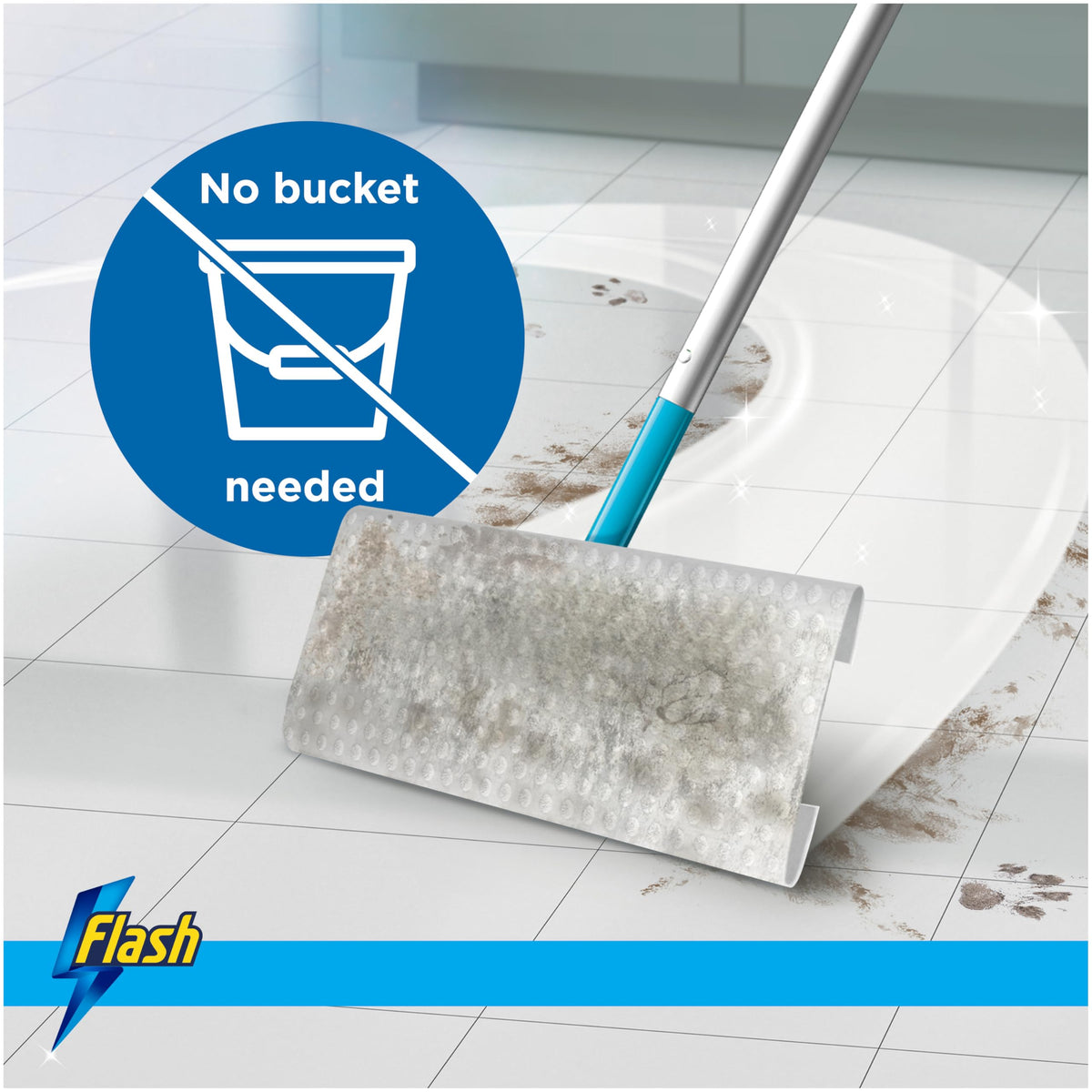 Flash Speedmop Wet Mop Floor Cleaner Wipes, 48 Wet Lemon Pads