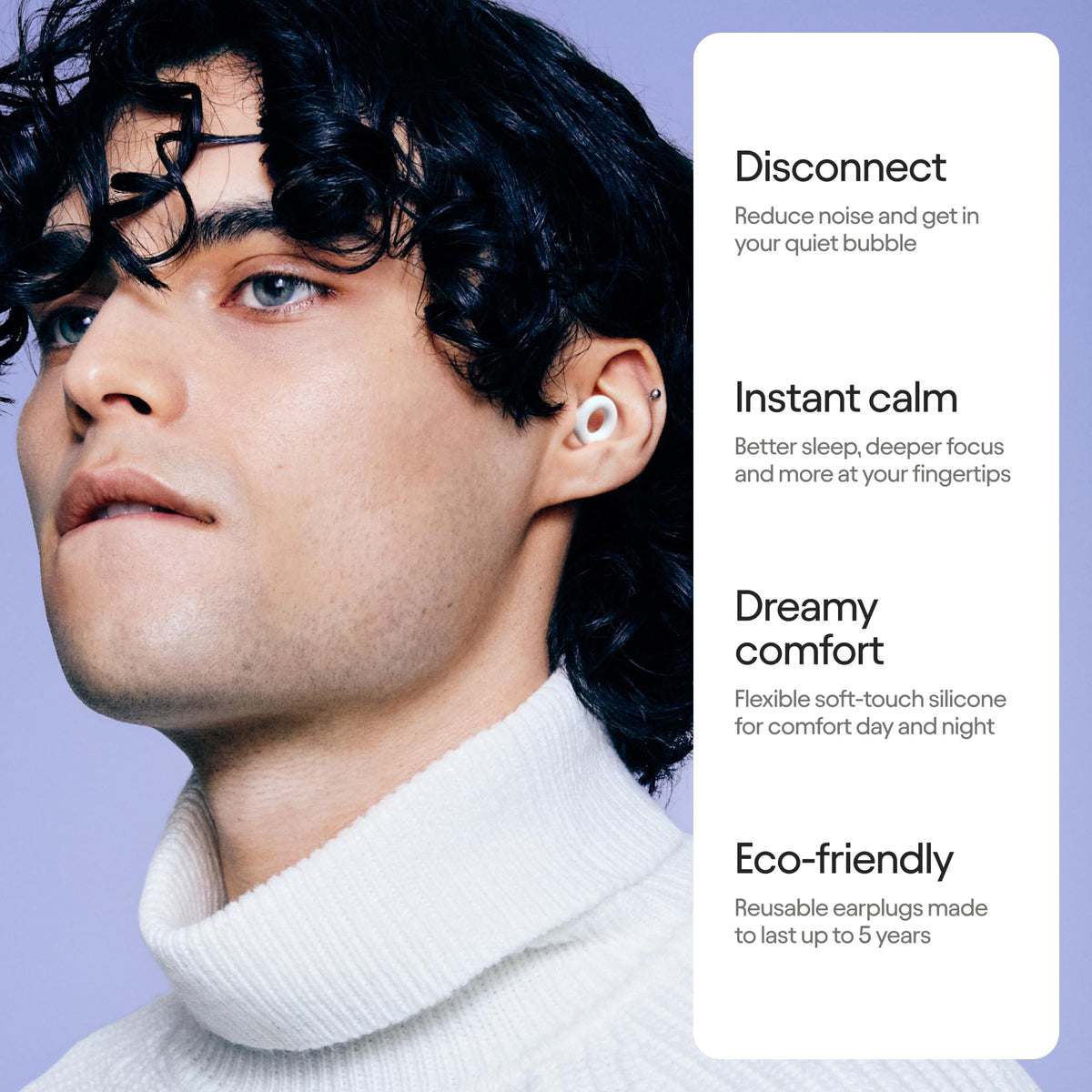 Loop Quiet 2 Ear Plugs - Ultra-Comfy Reusable Hearing Protection for Sleep