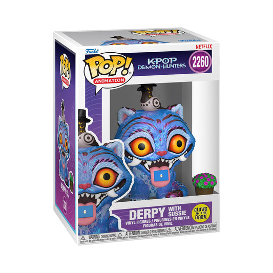 Funko Pop KPop Demon Hunters — Derpy with Sussie (Glow in the Dark) Collectible Vinyl Figure | Official Netflix Merch