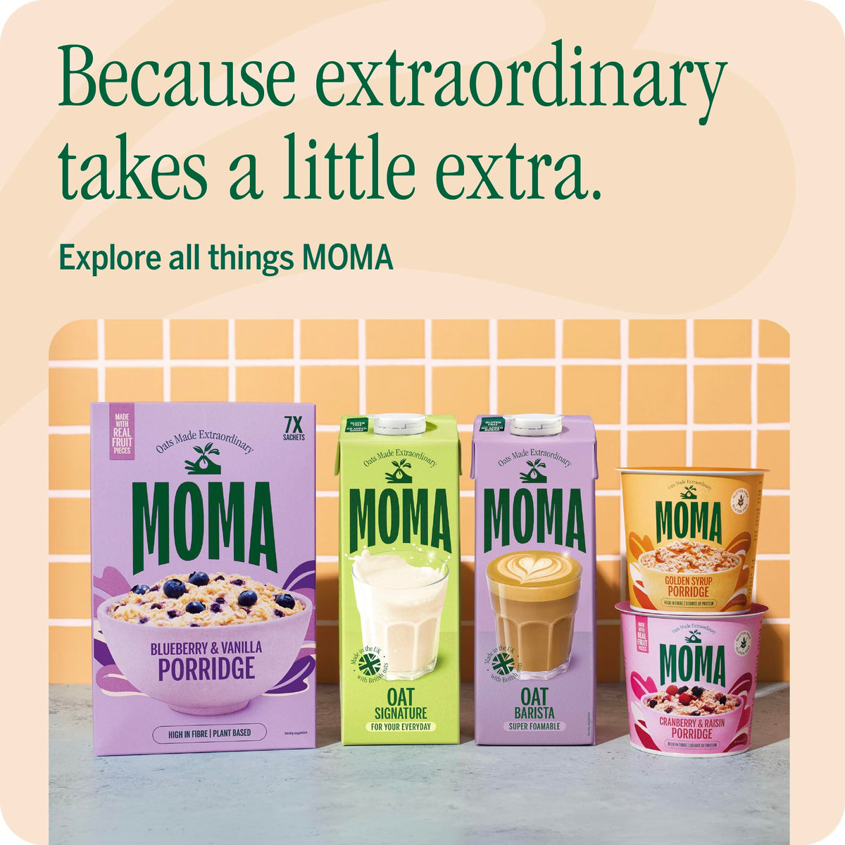 MOMA Pistachio Oat Drink • 1L • No Added Sugar • Vegan, Nut Free & GF