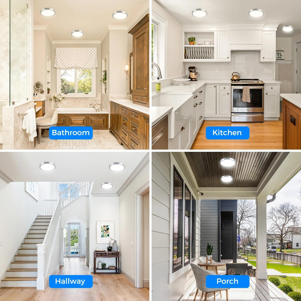 Peasur Bathroom Light, 3000K/3500K/4000K/5000K/6500K 5 Color Temperature