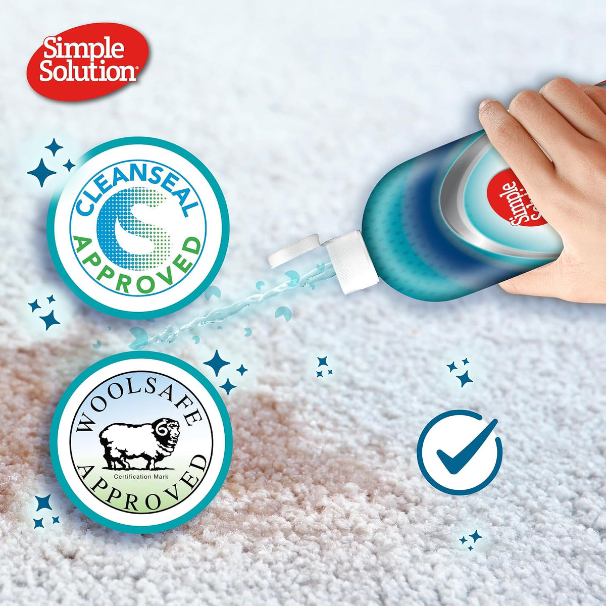 Simple Solution Urine Destroyer Enzymatic Cleaner, Pet Stain and Odour Remover with Pro-bacteria Cleaning Power - 1 Ltrs