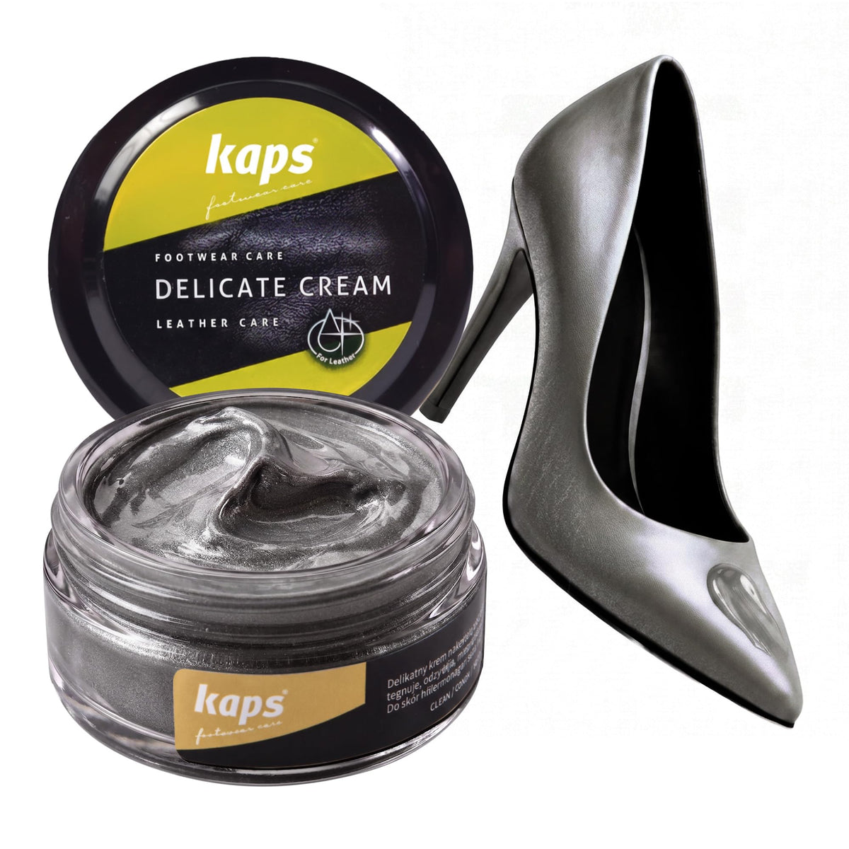 Leather Shoe Cream Polish & Conditioner, Kaps 50ml