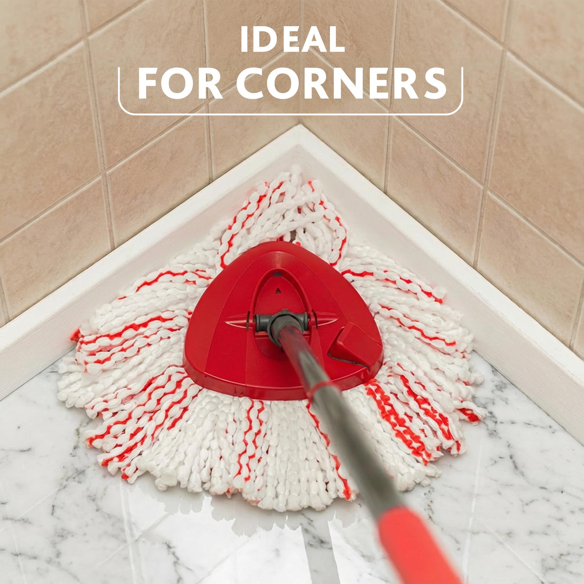 Vileda Turbo 2in1 Spin Mop & Bucket Set with Foot Pedal and Extra Refill