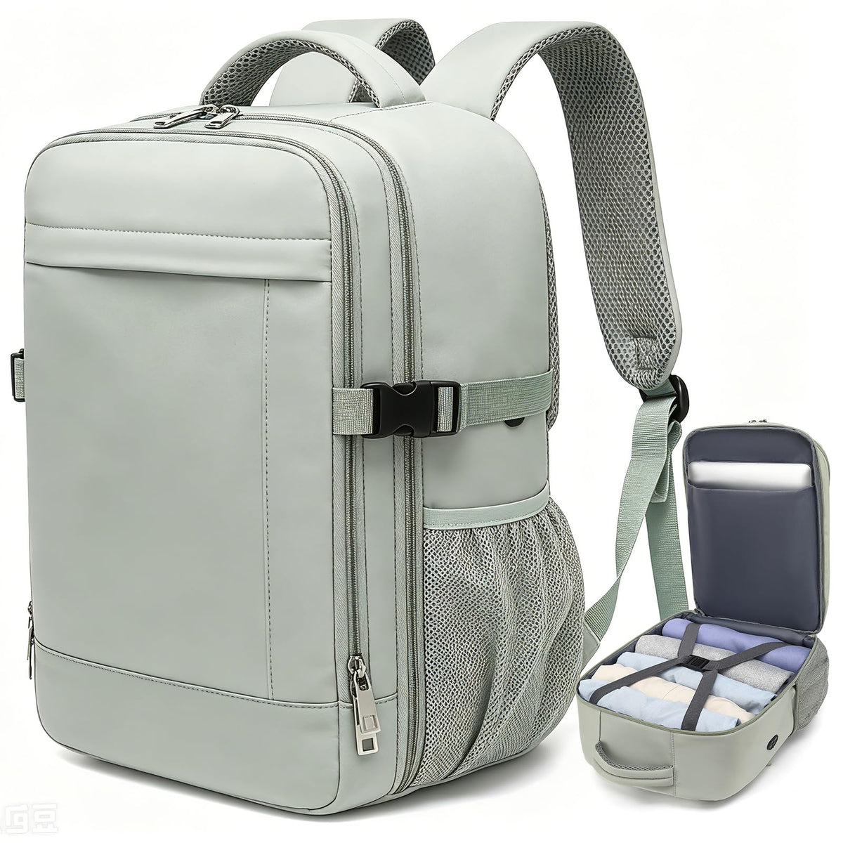 Lossga Ryanair Cabin Bags 40x30x20 Underseat Carry-ons Travel Backpack (Pack of 2)
