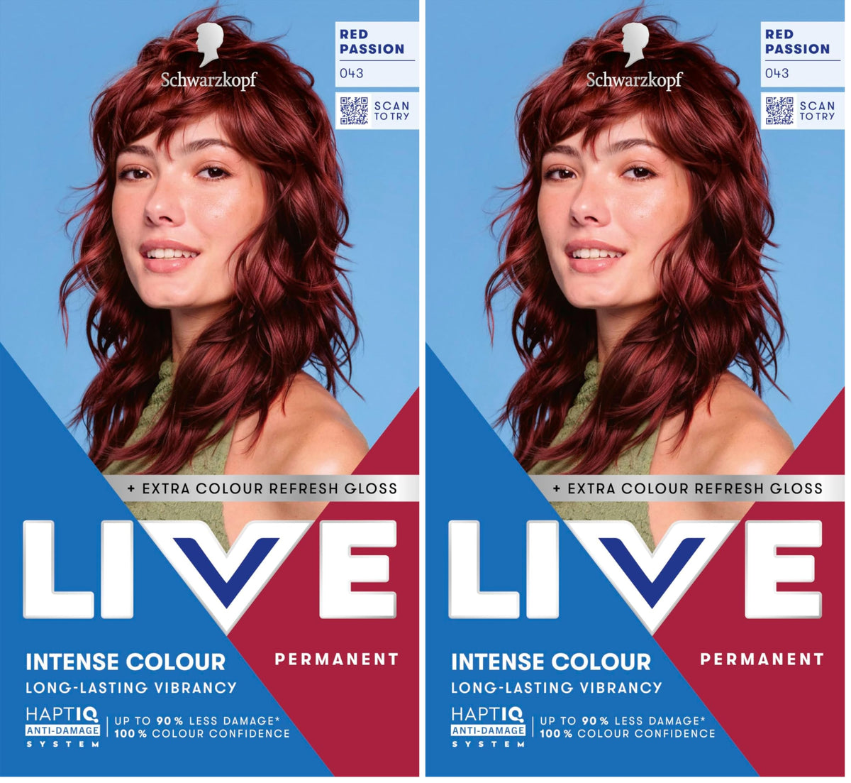 Schwarzkopf LIVE Intense Colour Hair Dye, 099 Deep Black