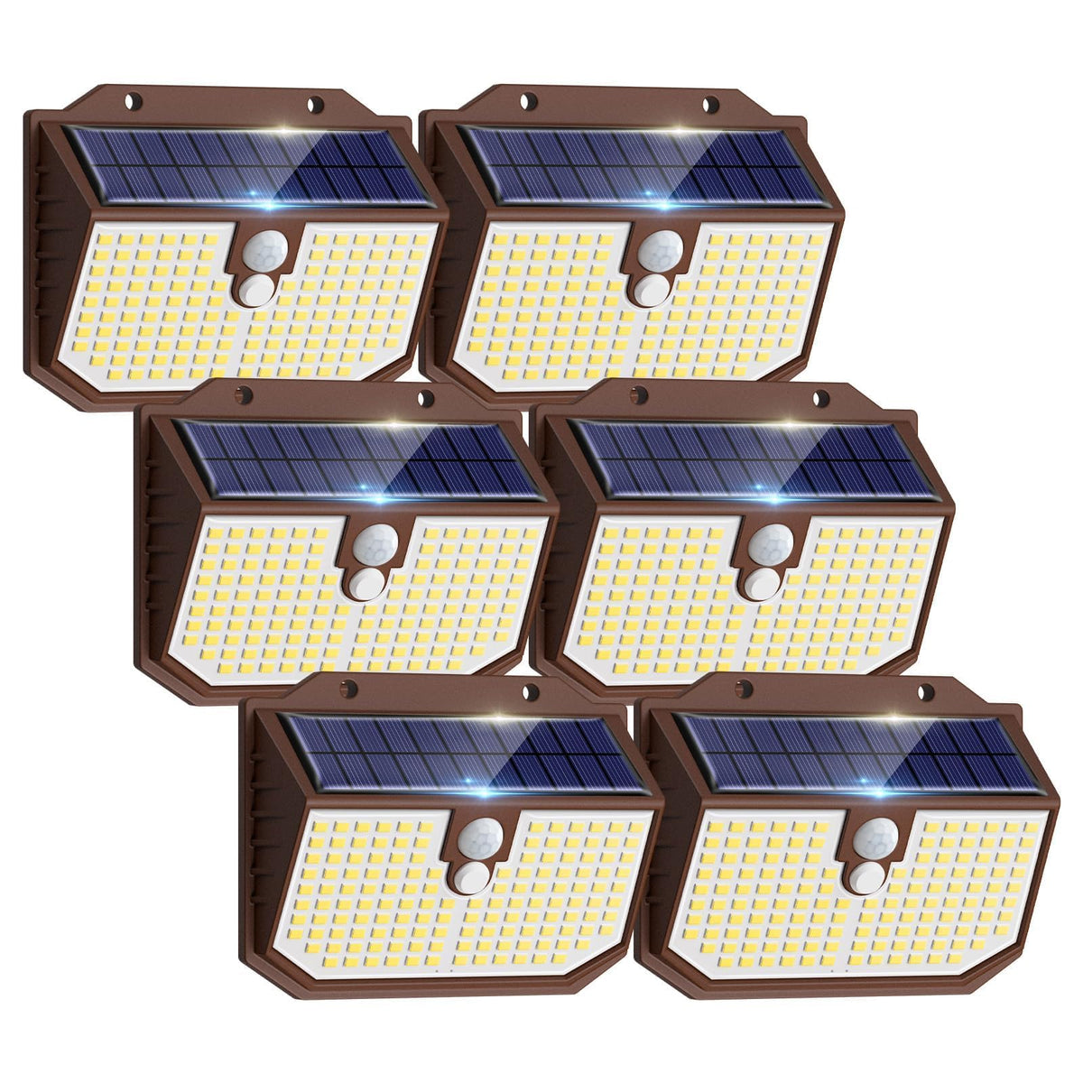 nipify Solar Lights,Upgraded 3000K Warm Solar Garden Lights,3 Modes Motion Sensor and IP65 Waterproof Solar Lights Outdoor Garden for Outside Shed Driveway Backyard Garage Walkway Wall Fences