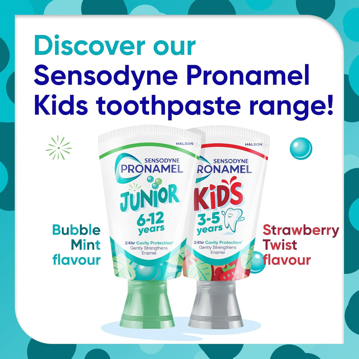 Sensodyne Pronamel Junior Bubble Mint Toothpaste, 6-12 Years, 50 ml