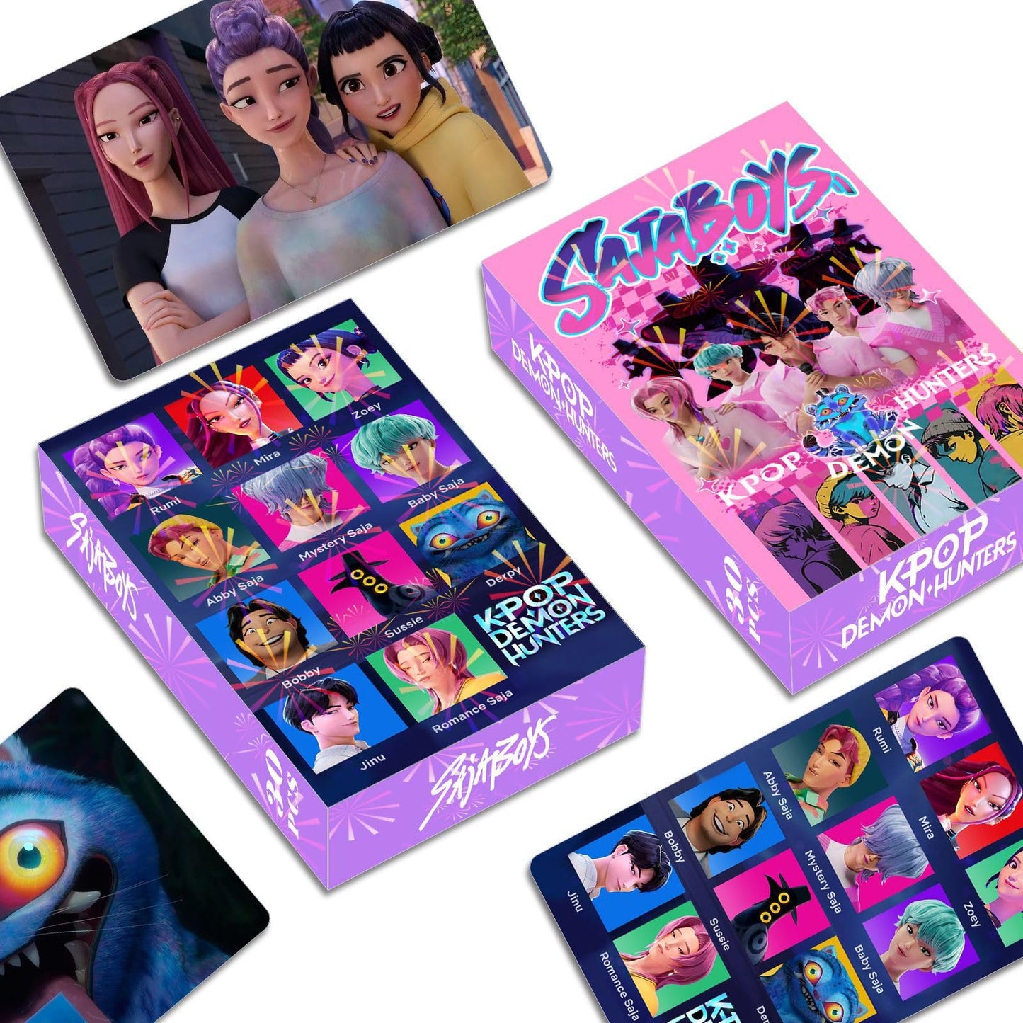 Sanmatic K-Pop Demon LOMO Cards Classic Card Set for Kids Playing for Party Favors and Gift