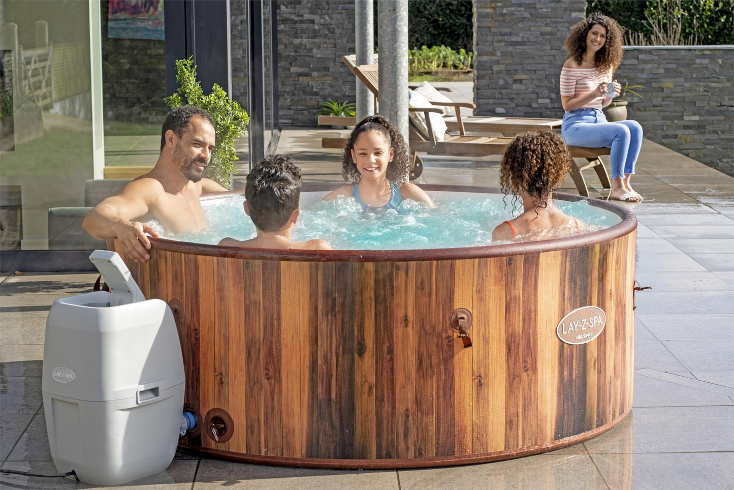 Lay-Z-Spa Helsinki Smart AirJet Plus Inflatable Hot Tub with App Control 5-7 person