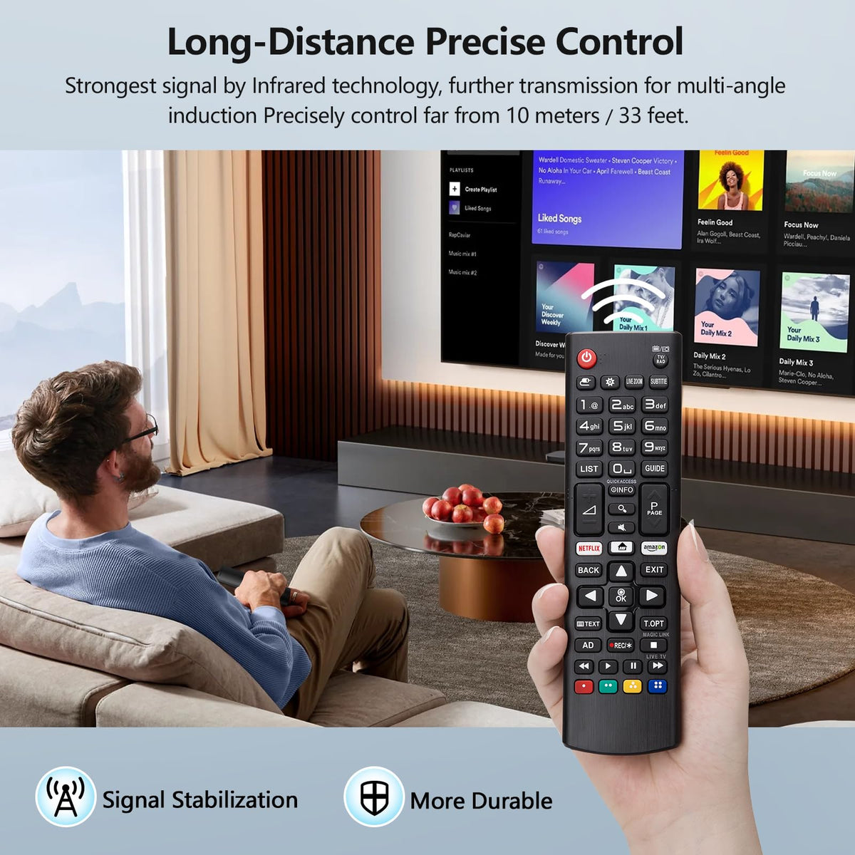 Universal for Samsung TV Remote Replacement【2 Pack】