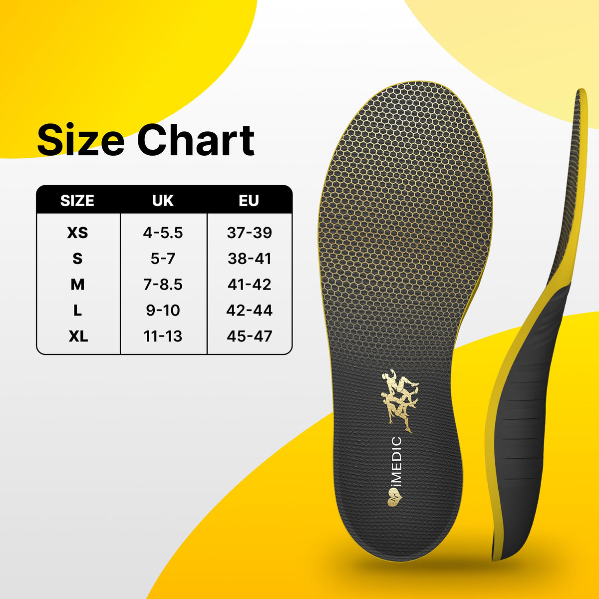 iMedic Orthotic Insoles for Plantar Fasciitis, Size L UK 9-10