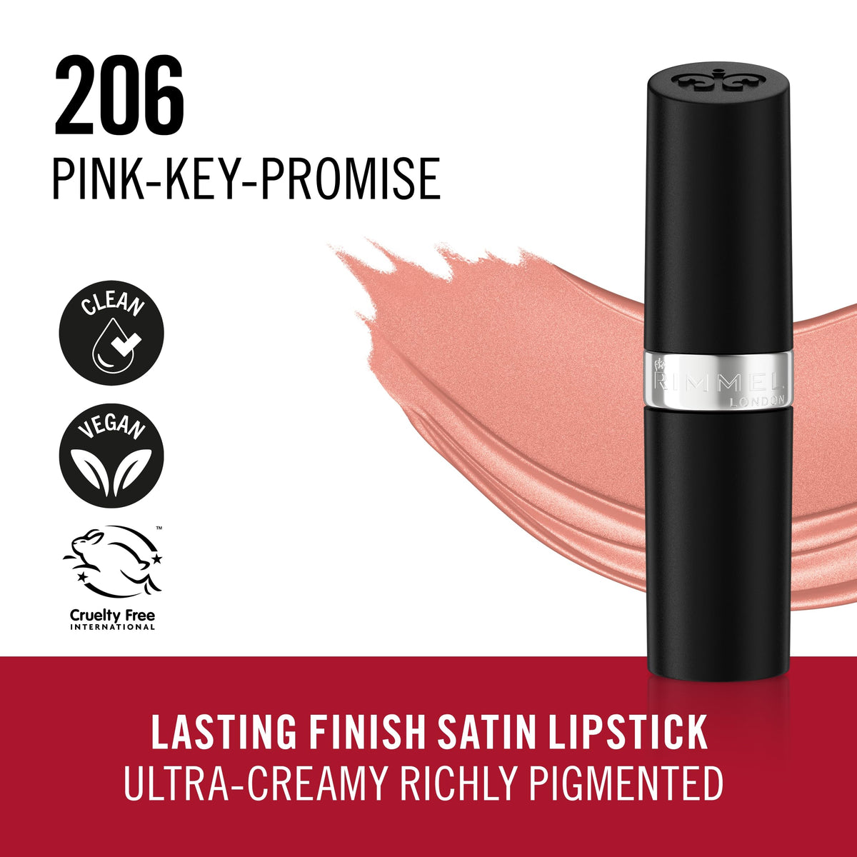Rimmel Lipstick Lasting Finish Natural Birthday - 250 Nude Brown
