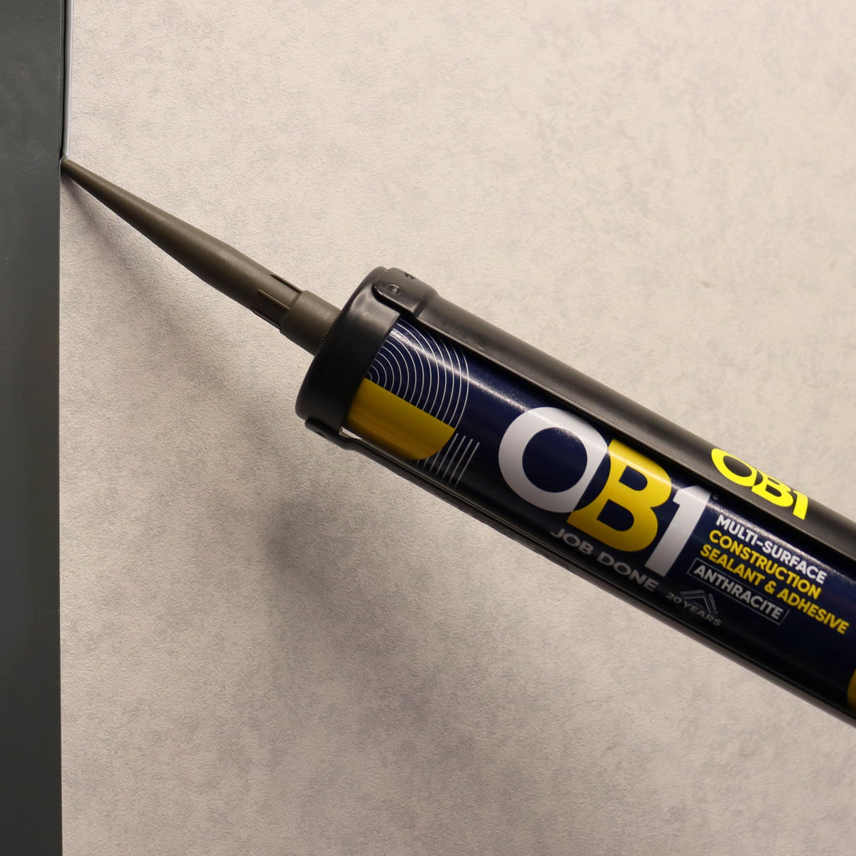 OB1 Clear Multi-Surface Construction Sealant & Adhesive, 290ml 2in1 formula