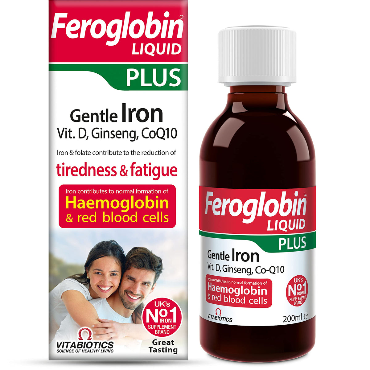 Feroglobin Iron Supplement Capsules Support Iron Defficiency, Anemia and Blood Formation, Boost Energy, Immunity and Vitality While reducing Fatigue and Tiredness
