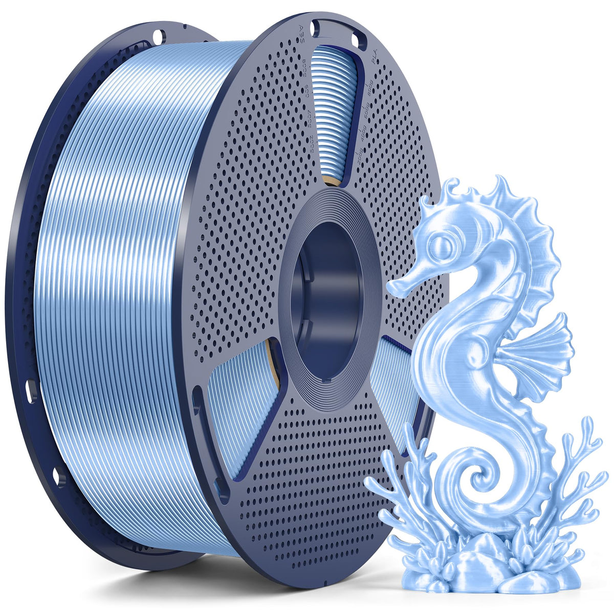 SUNLU 4KG Silk 2.0 PLA Filament 1.75, Gold+Silver+Titanium Steel+Copper Red