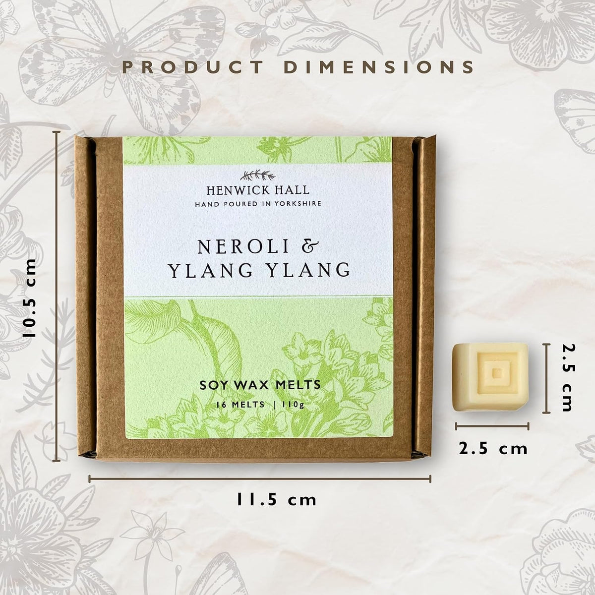 Neroli & Ylang Ylang Scented Soy Wax melt Gift Box- 16 fragranced Wax Melts, Hand Poured and Vegan Friendly