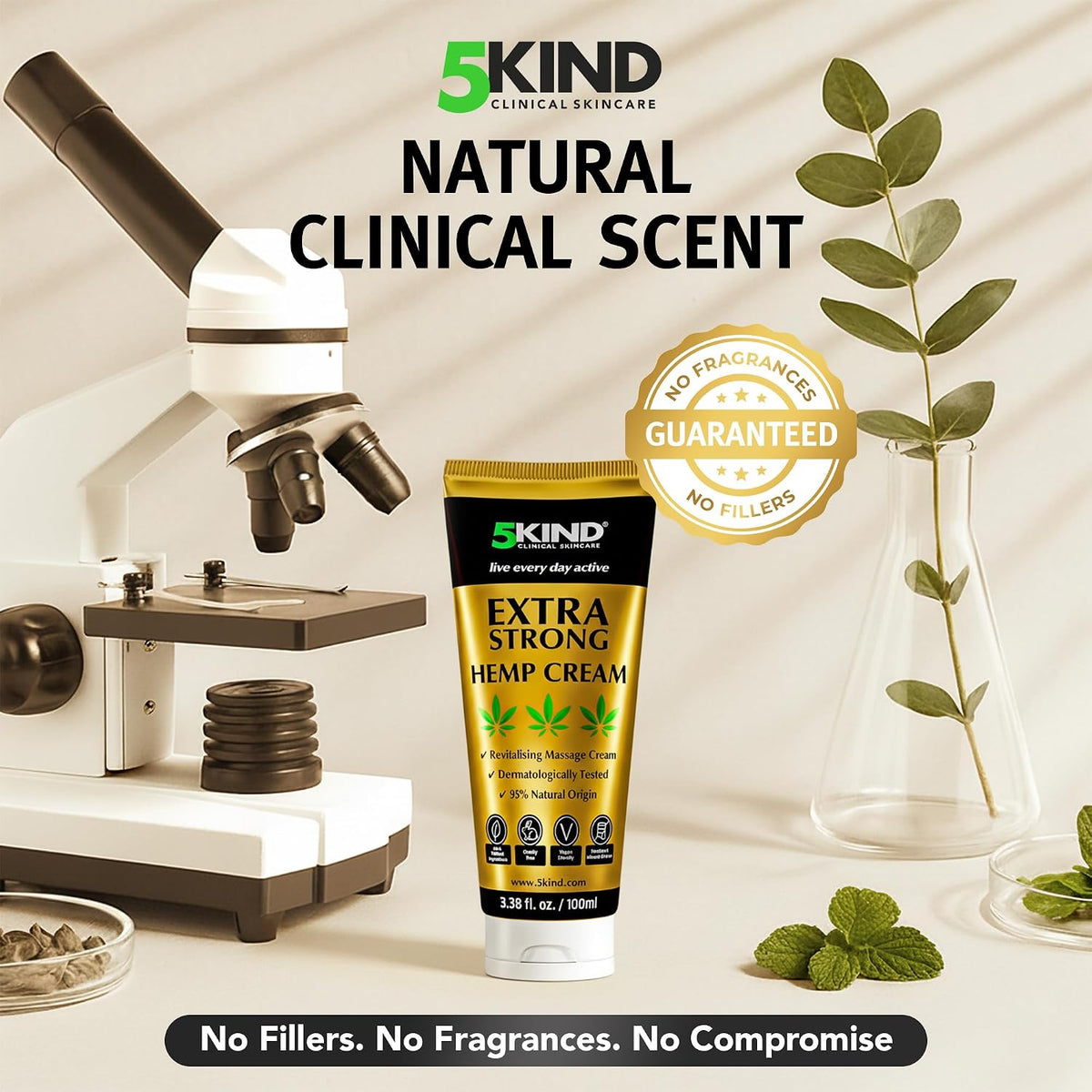 5Kind Extra Strong Hemp Cream 100ml - Hemp and Arnica Cream