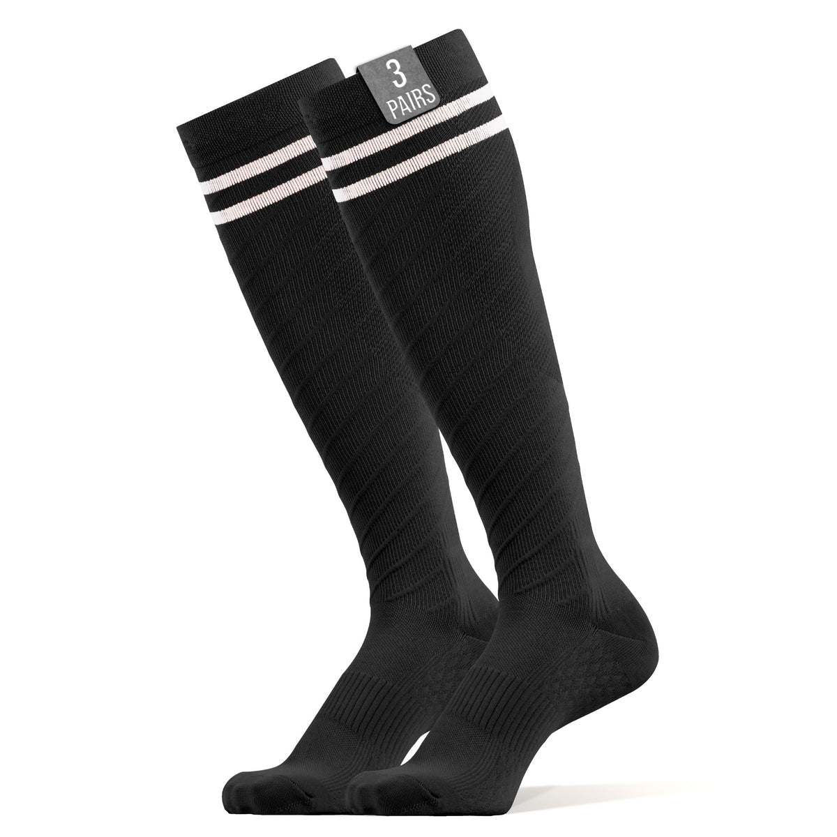 360 RELIEF Compression Socks for Women & Men - 15-20 mmHg Travel Flight Socks – Graduated Support - Ideal for Running, Cycling & during Maternity - with Laundry Bag