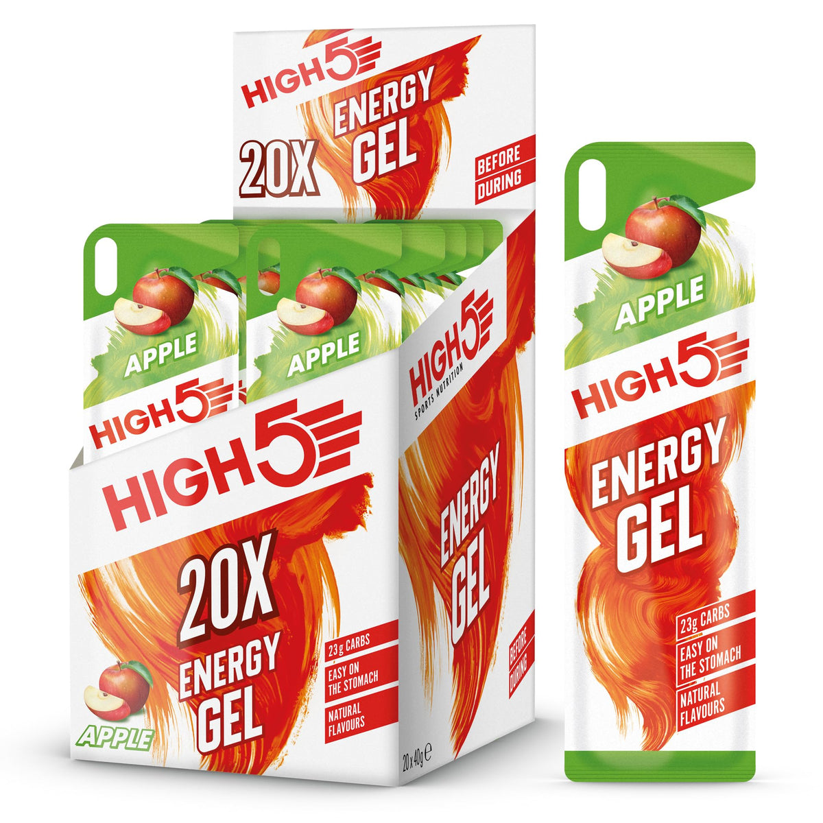 HIGH5 Energy Gels, Running Gel for Fast & Sustained Energy, Mixed, 8 x 40g
