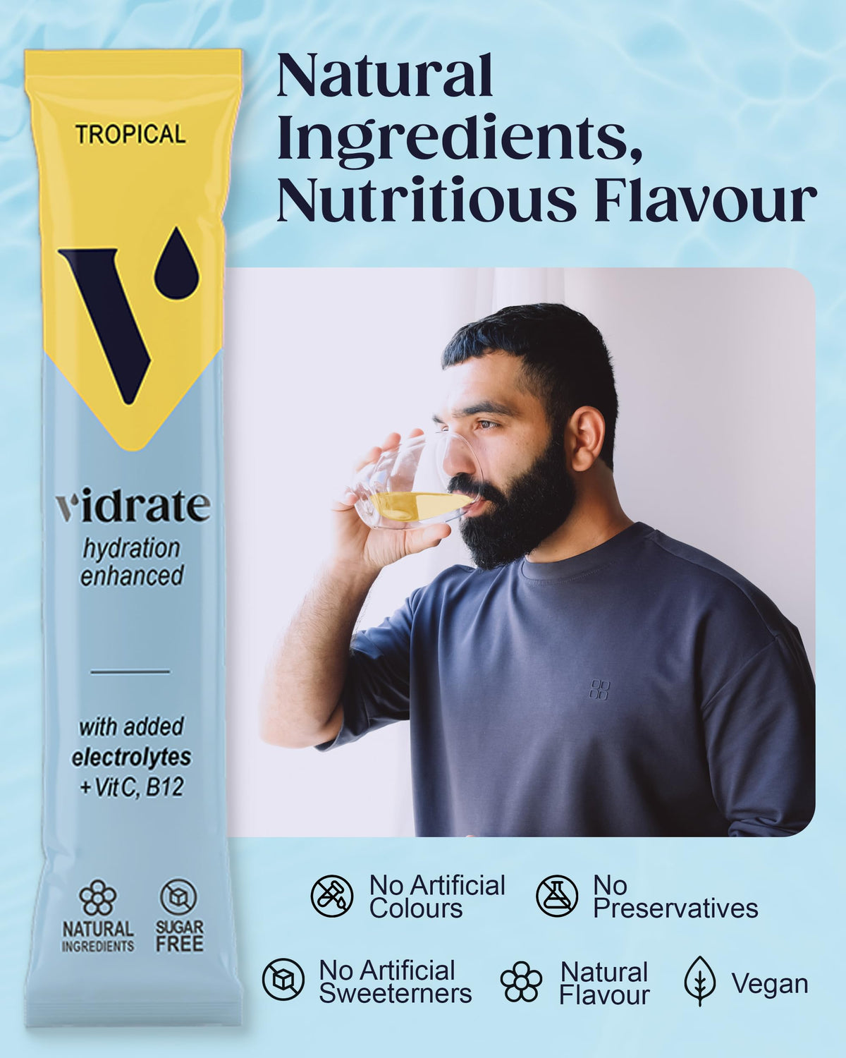 Vidrate Electrolytes Powder, Mixed Berry Variety Pack, 30 Sachets