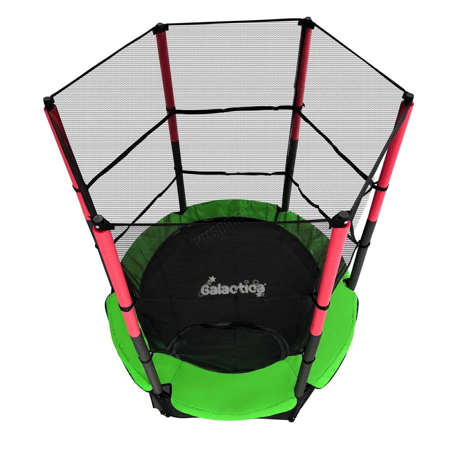 GALACTICA 55" Kids Mini Trampoline with Safety Enclosure Net — Max 25 kg | 4 Colours