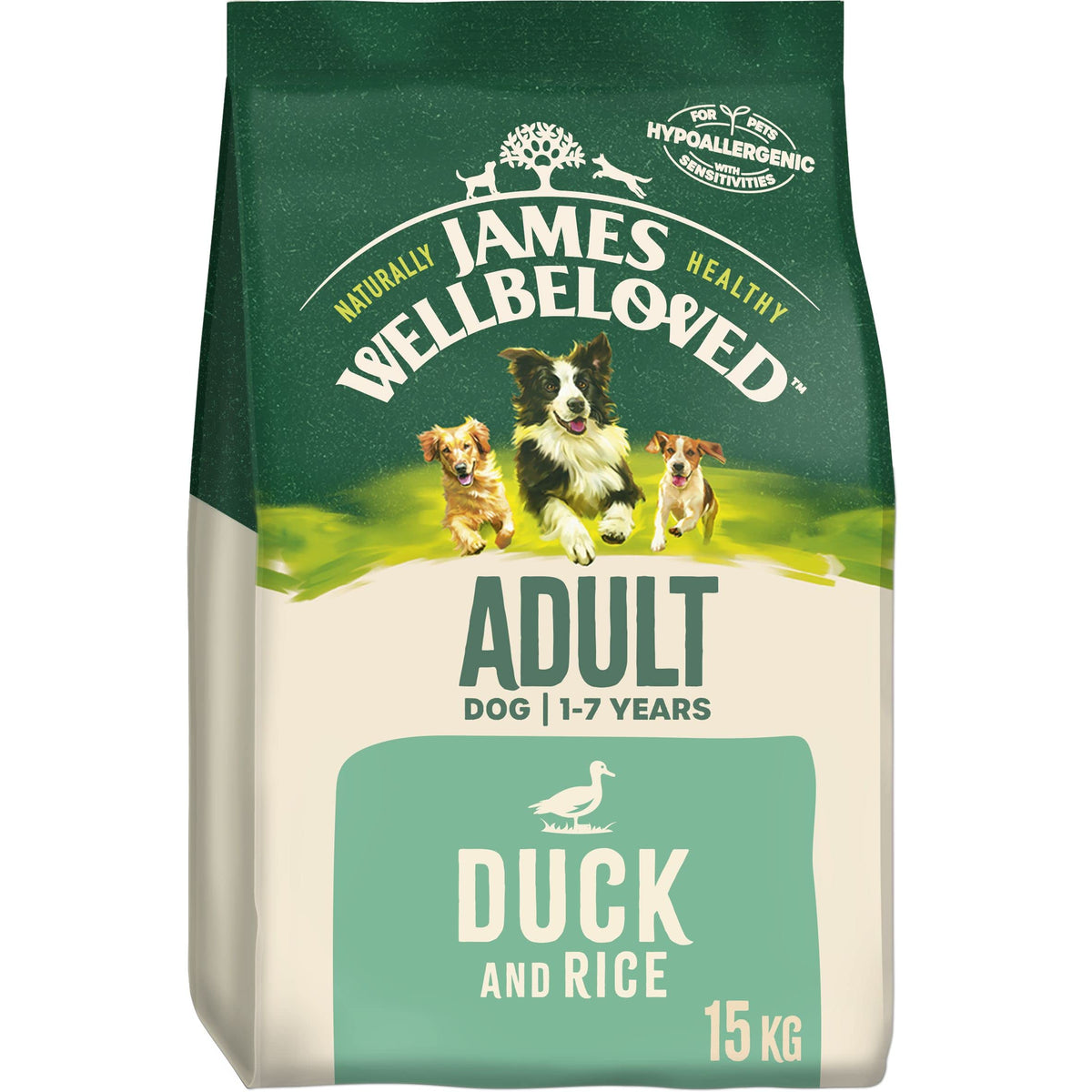 James Wellbeloved Dog Adult Hypoallergenic Dry Food Turkey and Rice 2 kg