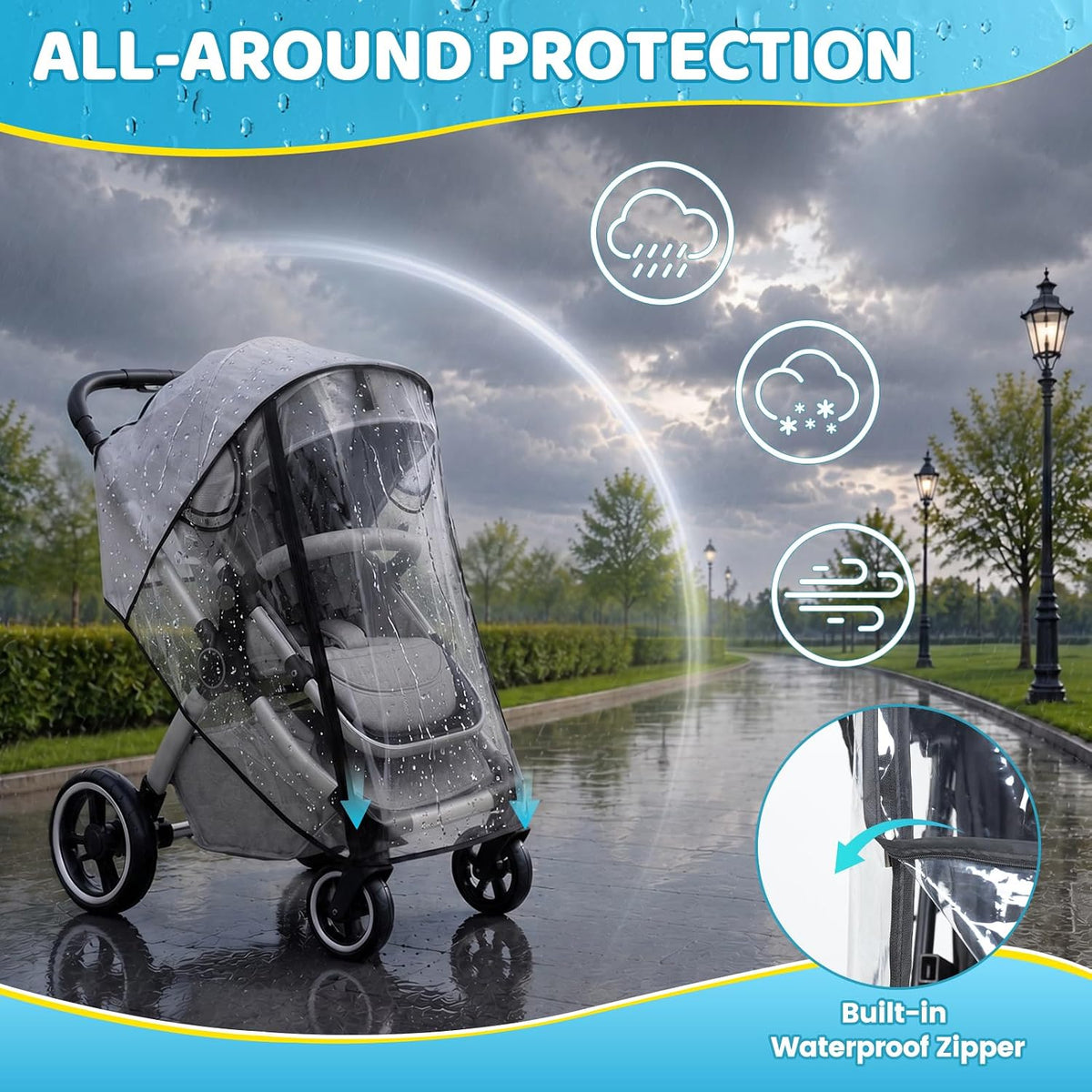 Orzbow Universal Rain Cover, Easy Access Door