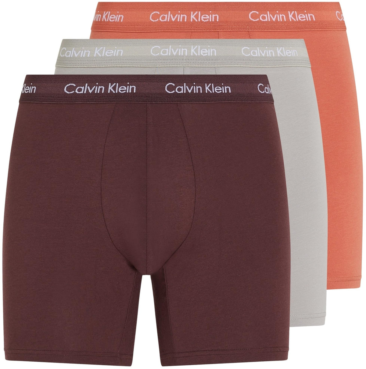 Calvin Klein Men’s 3 Pack Boxer Briefs with Logo Waistband