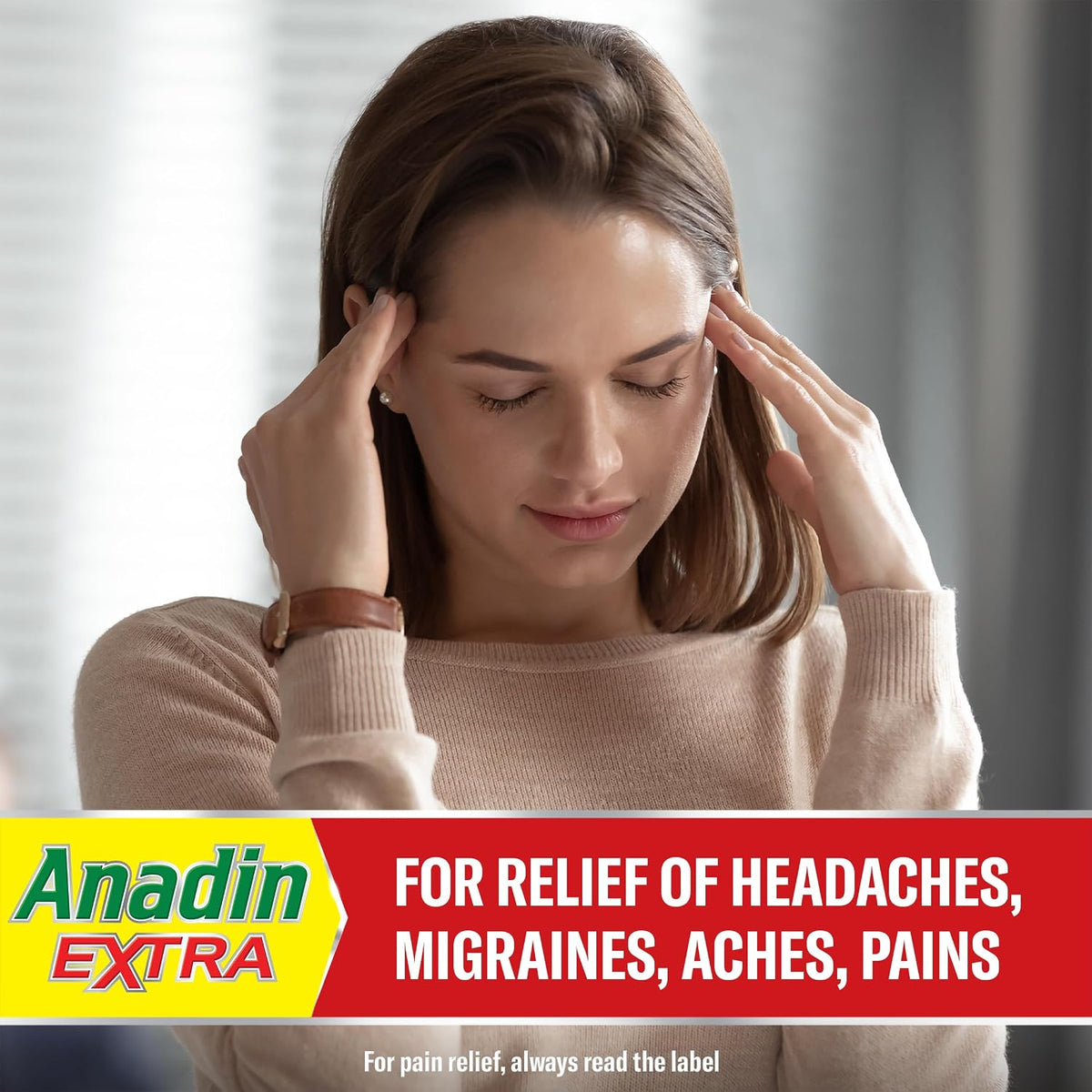 Anadin Extra Pain Relief Tablets 16s, Aspirin, Paracetamol, Caffeine