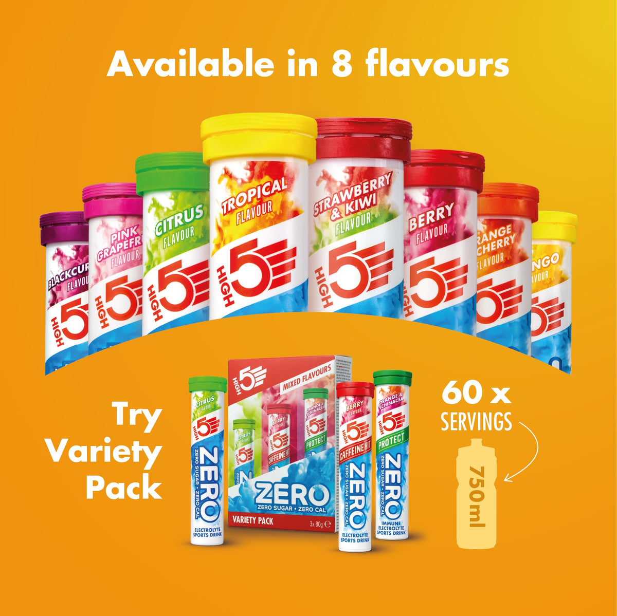 HIGH5 Zero Electrolyte Tablets for Hydration, Berry, 20 Tablets