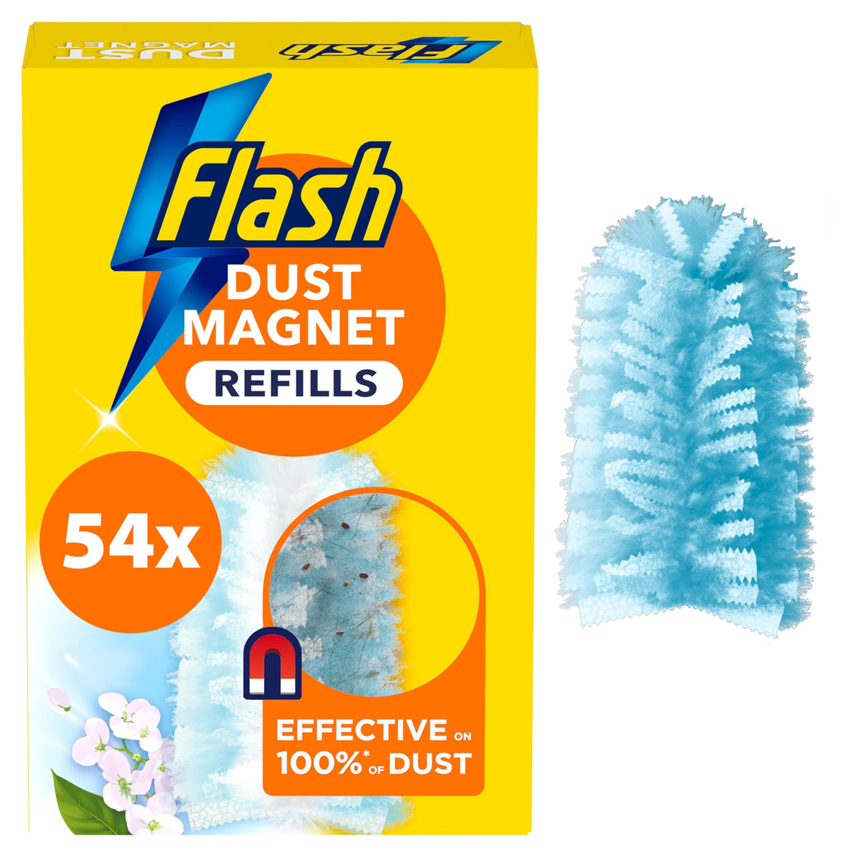 Flash Dust Magnet Scented Duster Refills, 25 Units