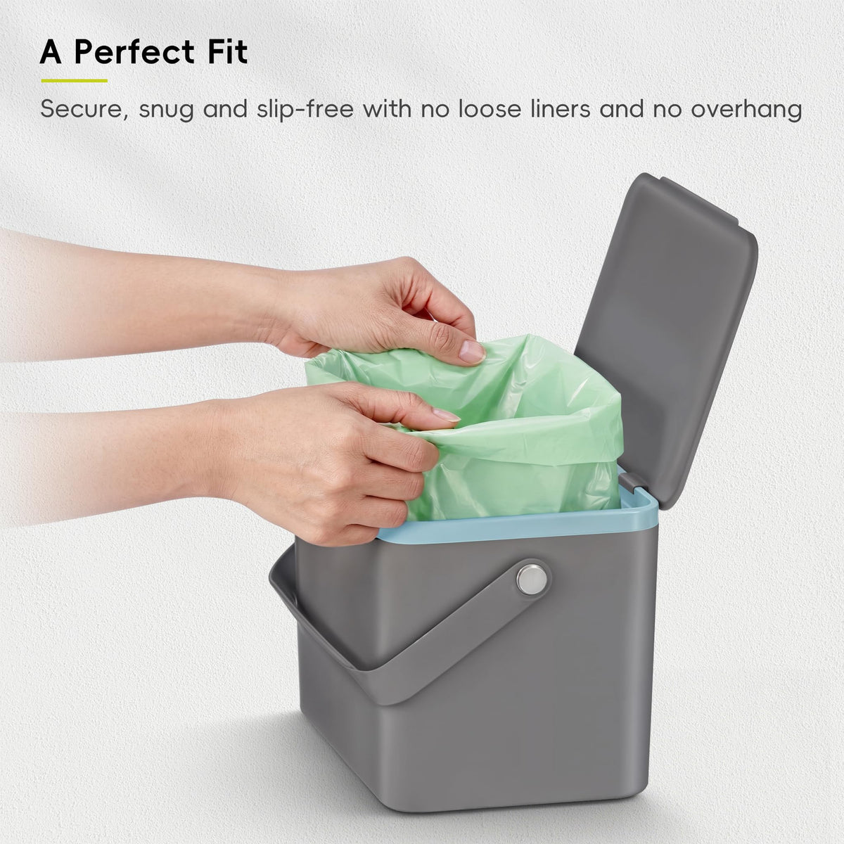 EKO Bin Bags, Kitchen Bin Liners, Drawstring, 40-60 Litre, 12 Count, Code F