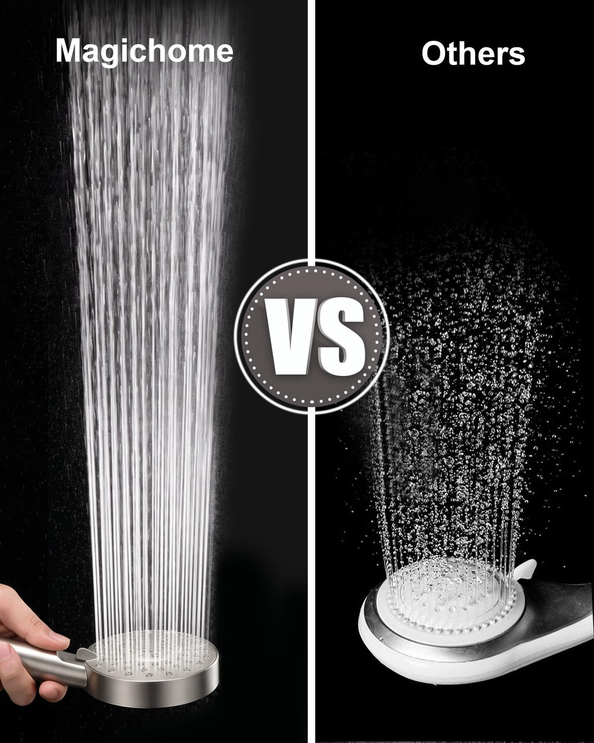 Magichome Shower Head, High Pressure Shower Head with 5 Spray Modes