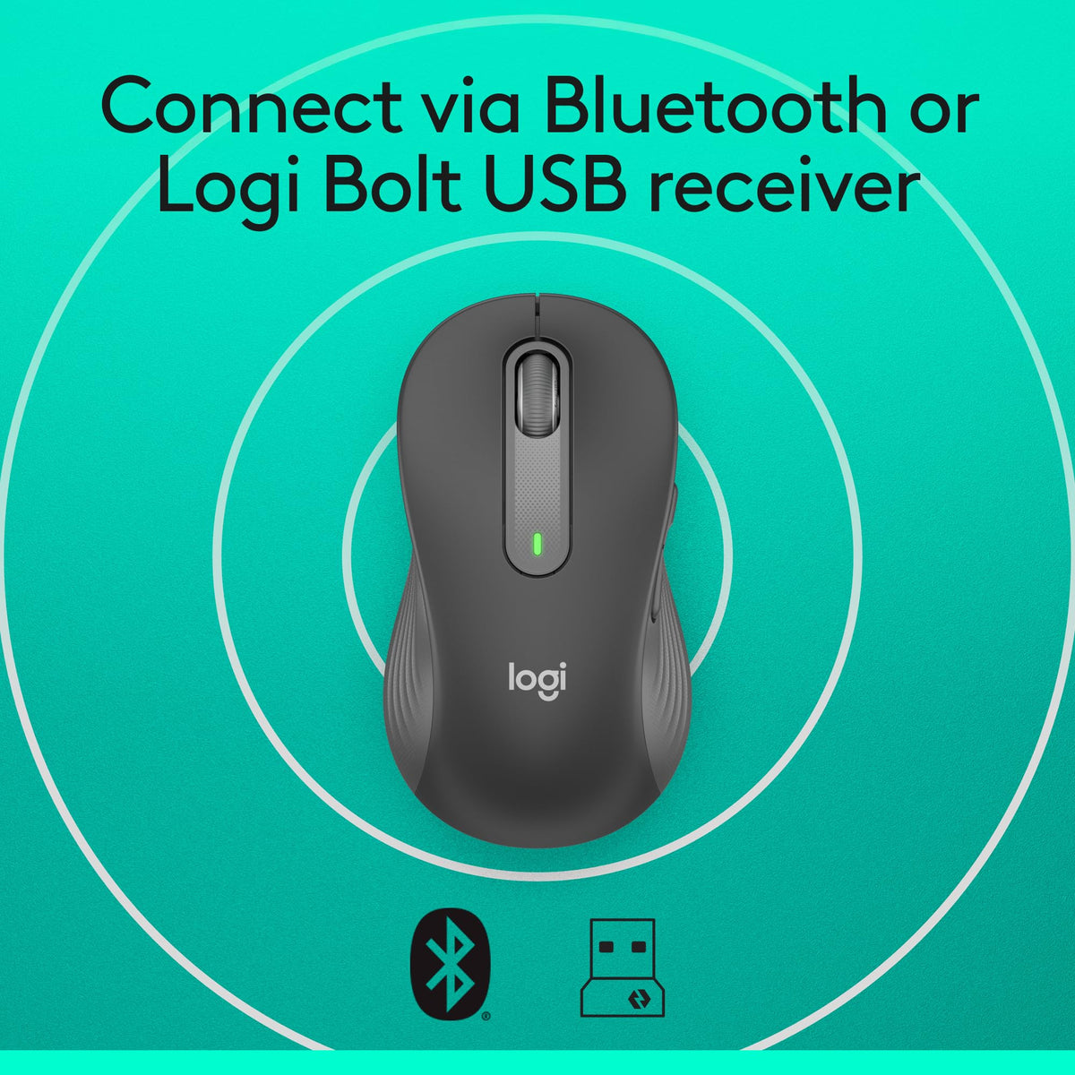Logitech Signature M650 L Full Size Wireless Mouse - For Large Sized Hands