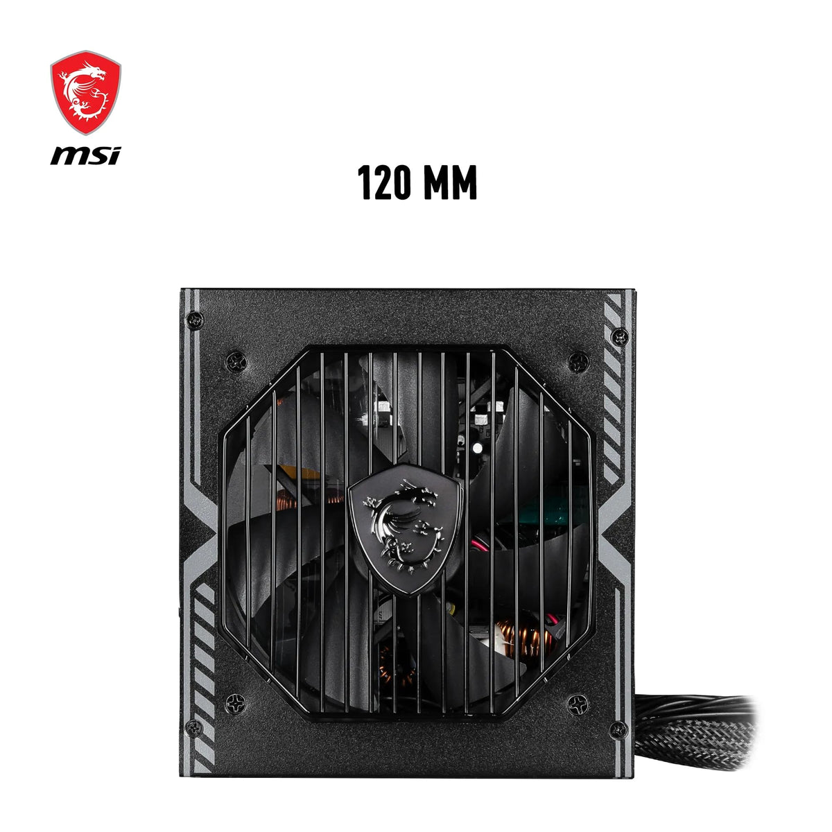 MSI MAG A750GL PCIE5 Power Supply Unit, 750W, 80 Plus Gold, Fully Modular, ATX 3.0, PCIe 5.0 GPU Support, 120mm FDB Fan, Full-Bridge LLC, Flat Black Cables - 7 Year Warranty