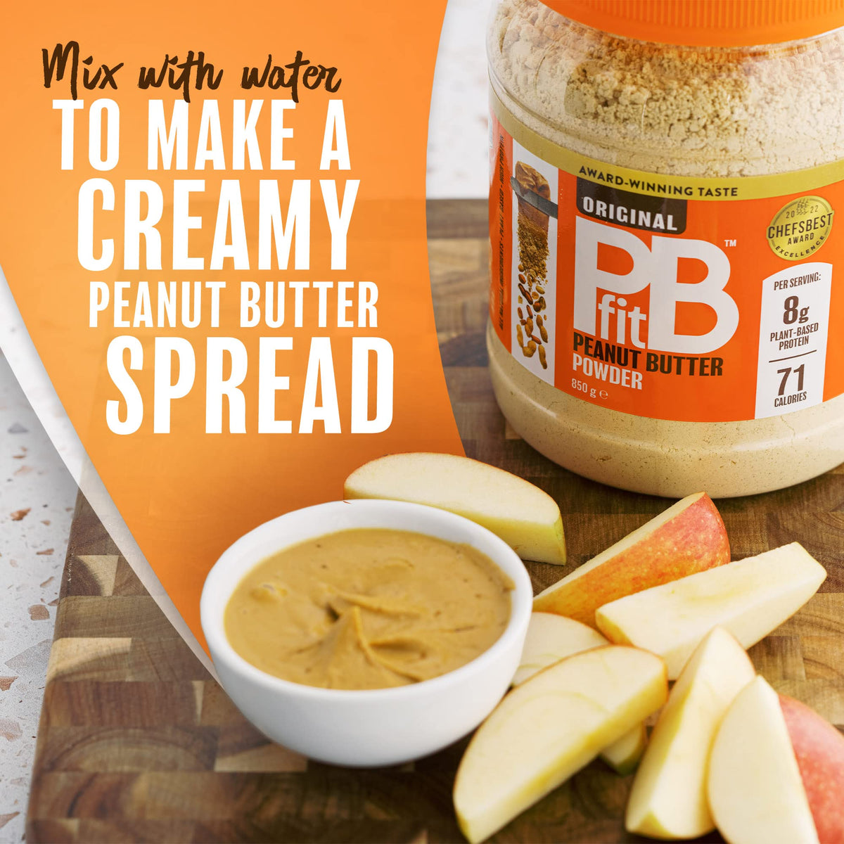 PBfit Classic Peanut Butter Powder 225g, with 8g Protein, 3g Fibre