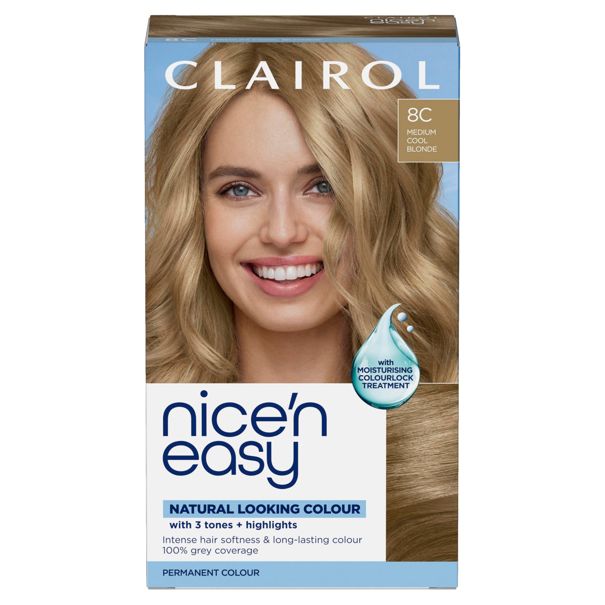 Clairol Nice'n Easy Crème Natural Looking Oil Permanent Hair Dye Infused