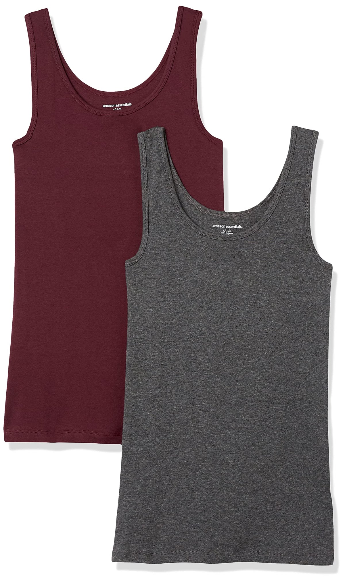 Amazon Essentials Women's Slim-Fit Vest, Pack of 2