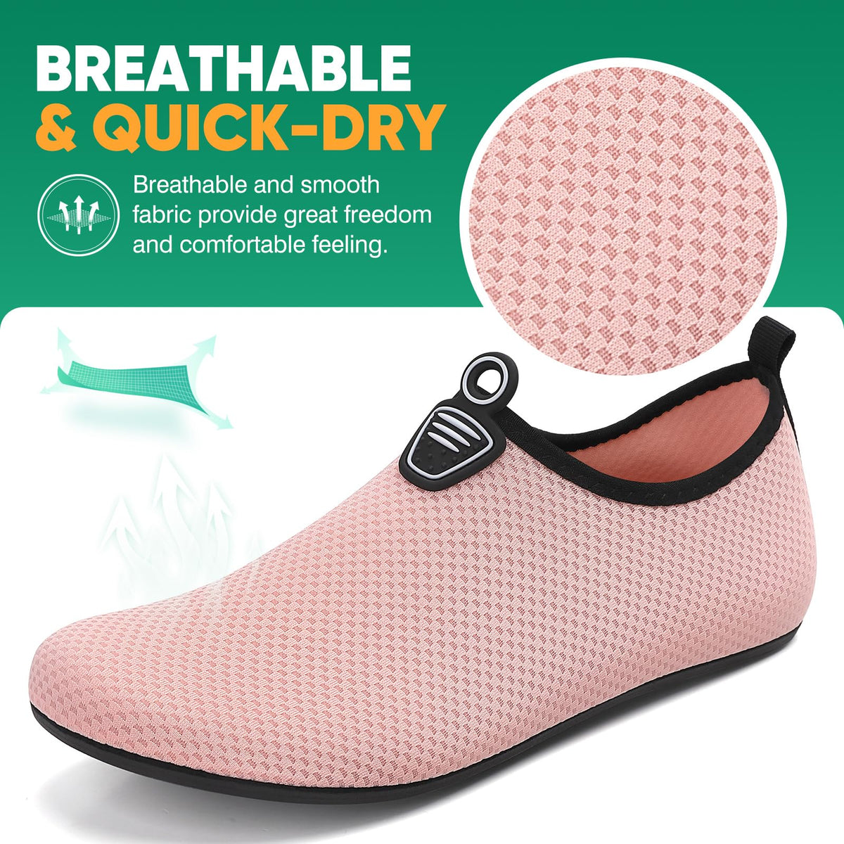 Water Shoes for Women Men Beach Quick-Dry Swim Aqua Socks Breathable Barefoot Shoes for Beach Surfing Driving Pool Yoga