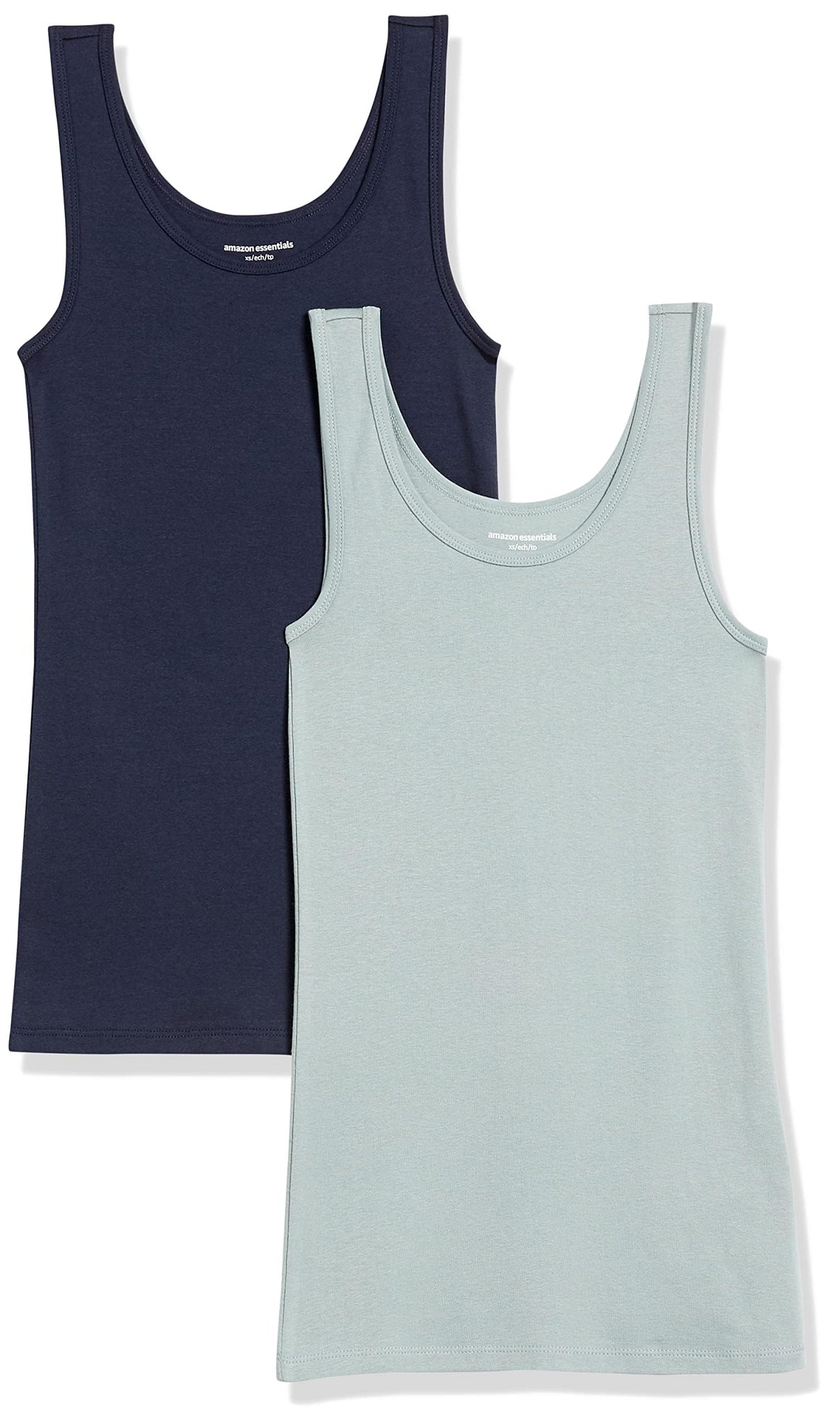 Amazon Essentials Women's Slim-Fit Vest, Pack of 2
